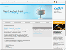 Tablet Screenshot of dualis-medtech.de